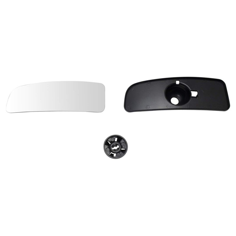 TRQ Right Passenger Side Lower Towing Mirror Glass with Backing Plate Convex Compatible with 2004-2015 Nissan Titan - Image 4